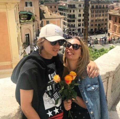 Vanja Bosnic with her husband Luka Modric on vacation.